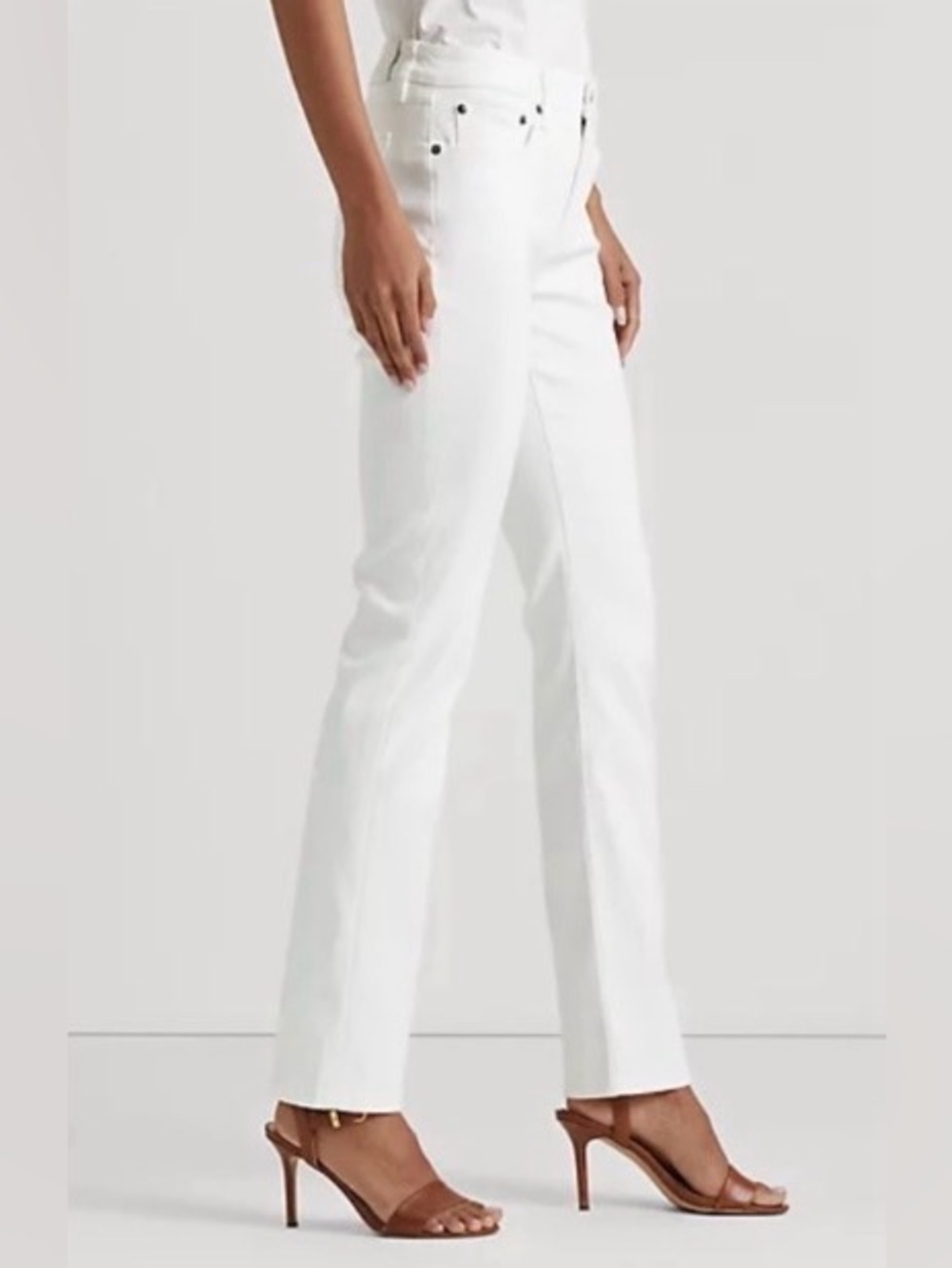 Ralph Lauren White Jeans-size 10